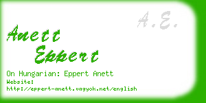 anett eppert business card